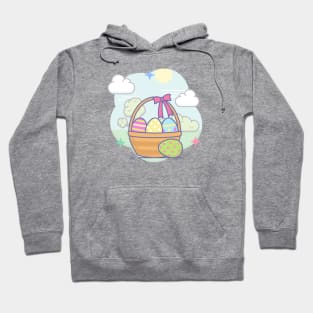 Easter basket in spring Hoodie